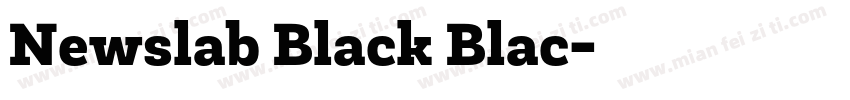 Newslab Black Blac字体转换